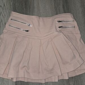 French Kyss Pink Mini Skater Skirt